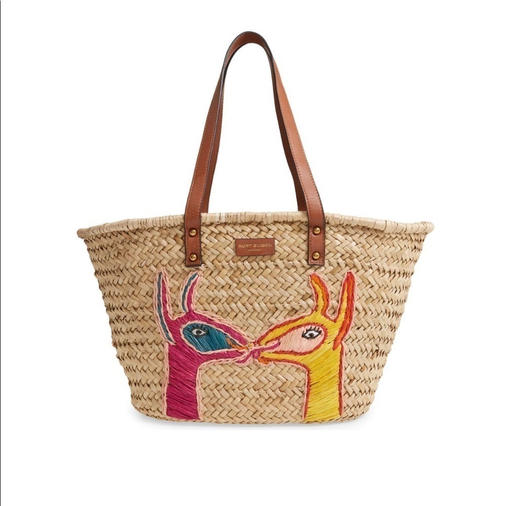 NWT Kurt Geiger llama basket tote